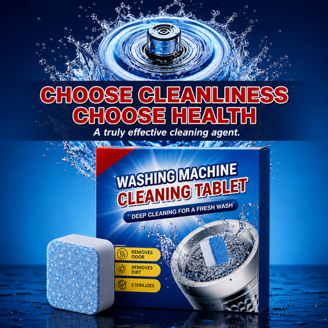 Washing Machine Cleaner Tablets | 36 per pack  | Descaler & Deodorizer for Front & Top Loaders, Septic-Safe, Cleans Drum & Door Seal – 1.5 Years Supply