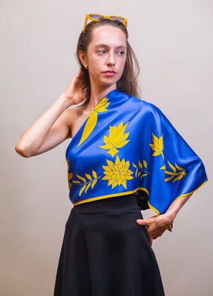 Sunrise Harmony | 35” x 35” Silk Scarf