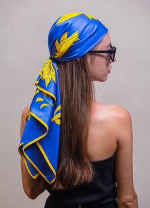 Sunrise Harmony | 35” x 35” Silk Scarf