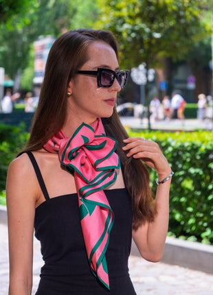Morning Glory | 35” x 35” Silk Scarf