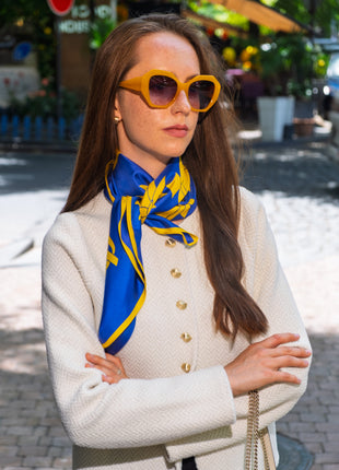 Sunrise Harmony | 35” x 35” Silk Scarf