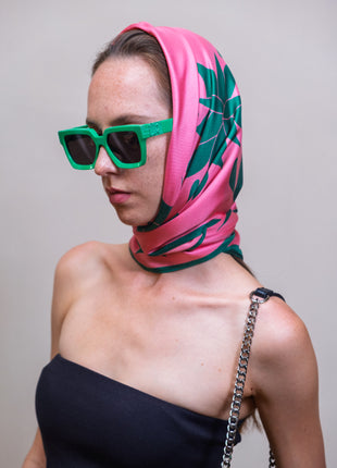 Morning Glory | 35” x 35” Silk Scarf