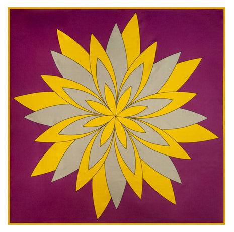 Purple Lustre | 35” x 35” Silk Scarf